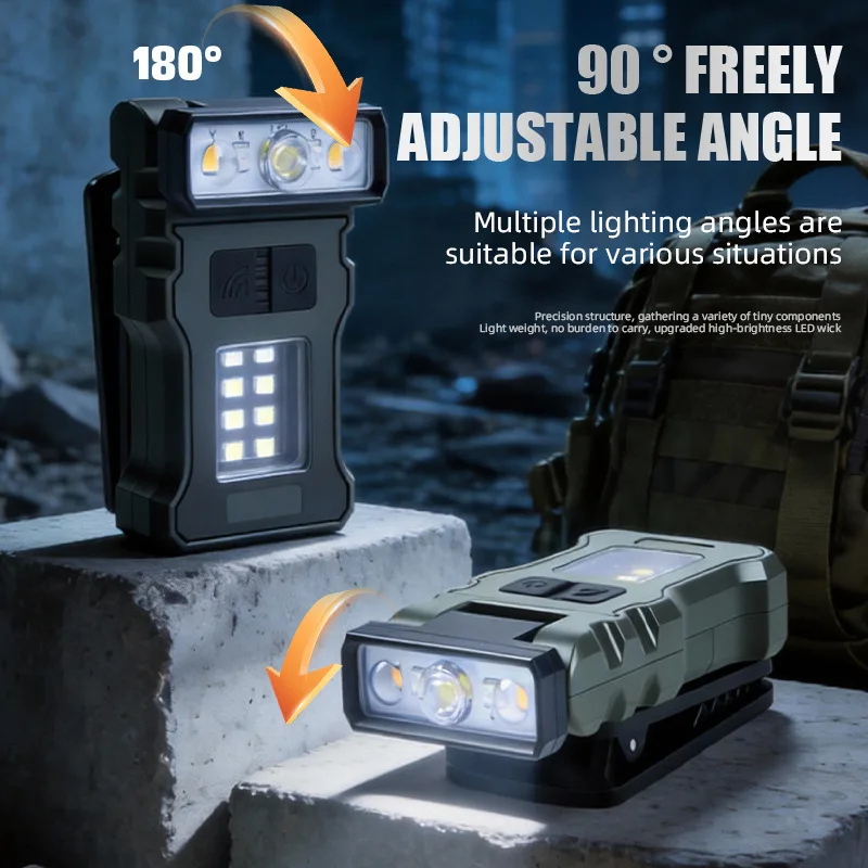 Mini LED Flashlight, Strong Light Cob Work Light, Rechargeable Cap Lamp, Super Bright Long Lasting Outdoor Headlamp Clip Light
Mini LED Flashlight, Strong Light Cob Work Light, Rechargeable Cap Lamp, Super Bright Long Lasting Outdoor Headlamp Clip Light