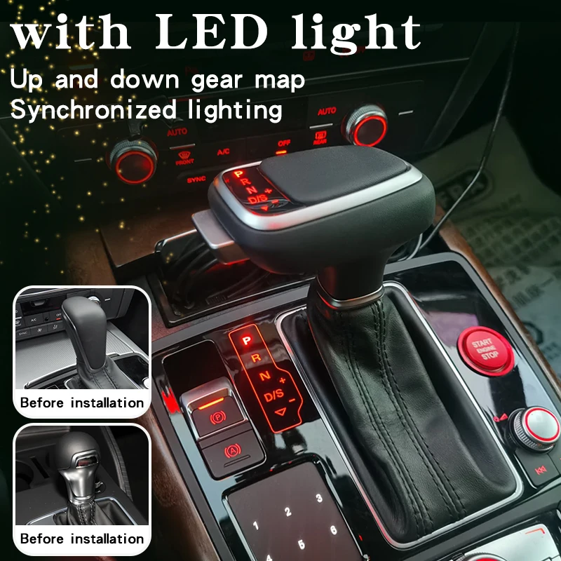 Automatic LED Leather Gearbox Handle Shift Knob for Audi q3 a3 8l 8v 8p a6 c7 b8 Rs4 s6 s7 Car Accessories Gear Lever
Automatic LED Leather Gearbox Handle Shift Knob for Audi q3 a3 8l 8v 8p a6 c7 b8 Rs4 s6 s7 Car Accessories Gear Lever