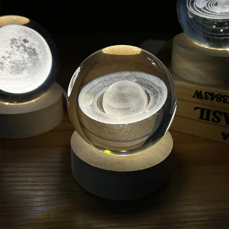 Creative USB Night Light LED Crystal Ball Table Lamp 3D Moon Planet Galaxy Home Table Lamp Party Decor Toy Kids Adult Xmas Gifts
Creative USB Night Light LED Crystal Ball Table Lamp 3D Moon Planet Galaxy Home Table Lamp Party Decor Toy Kids Adult Xmas Gifts