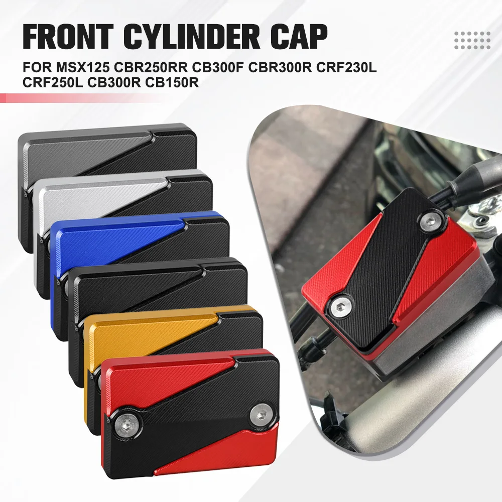 Front CNC Brake Reservoir Fluid Tank Cover Oil Cup Cap For HONDA MSX125 CBR250RR CB300F CBR300R CRF230L CRF250L CB300R CB150R
Front CNC Brake Reservoir Fluid Tank Cover Oil Cup Cap For HONDA MSX125 CBR250RR CB300F CBR300R CRF230L CRF250L CB300R CB150R