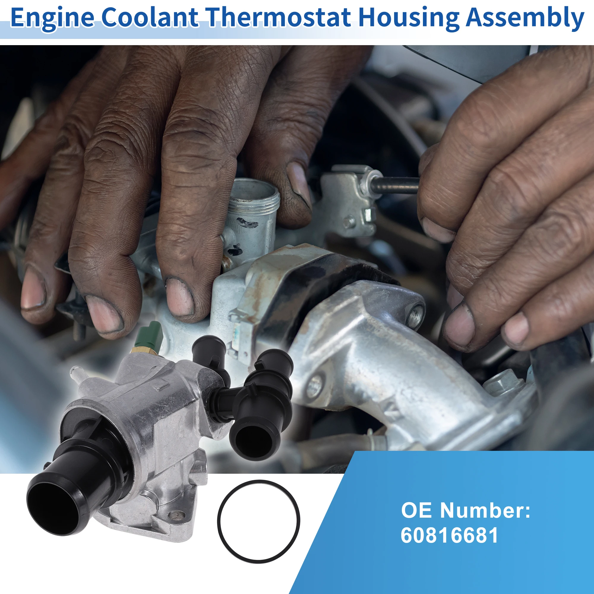 UXCELL Engine Coolant Thermostat Housing Assembly No.60816681 for ALFA ROMEO 147
UXCELL Engine Coolant Thermostat Housing Assembly No.60816681 for ALFA ROMEO 147