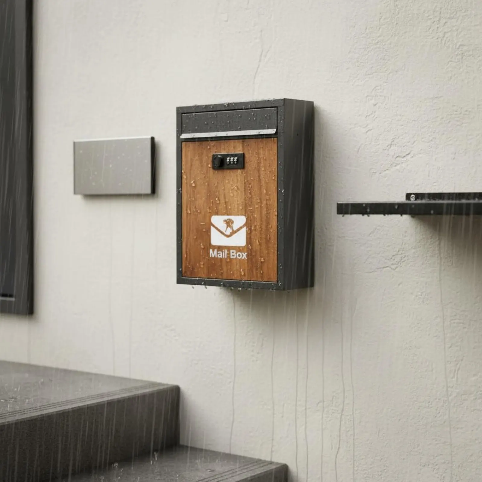 Letter Box Modern Design Lockable Outdoor Mailbox Security Storage Weather Resistant for Villa Entrance
Letter Box Modern Design Lockable Outdoor Mailbox Security Storage Weather Resistant for Villa Entrance