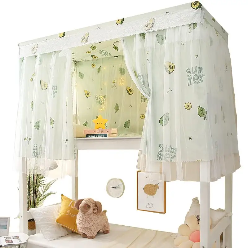 Student Dormitory Bed Curtain F765SM7M58 Breathable Cotton Light Blocking Curtain for Girls Bedroom Upper Bed Partition Curtain
Student Dormitory Bed Curtain F765SM7M58 Breathable Cotton Light Blocking Curtain for Girls Bedroom Upper Bed Partition Curtain