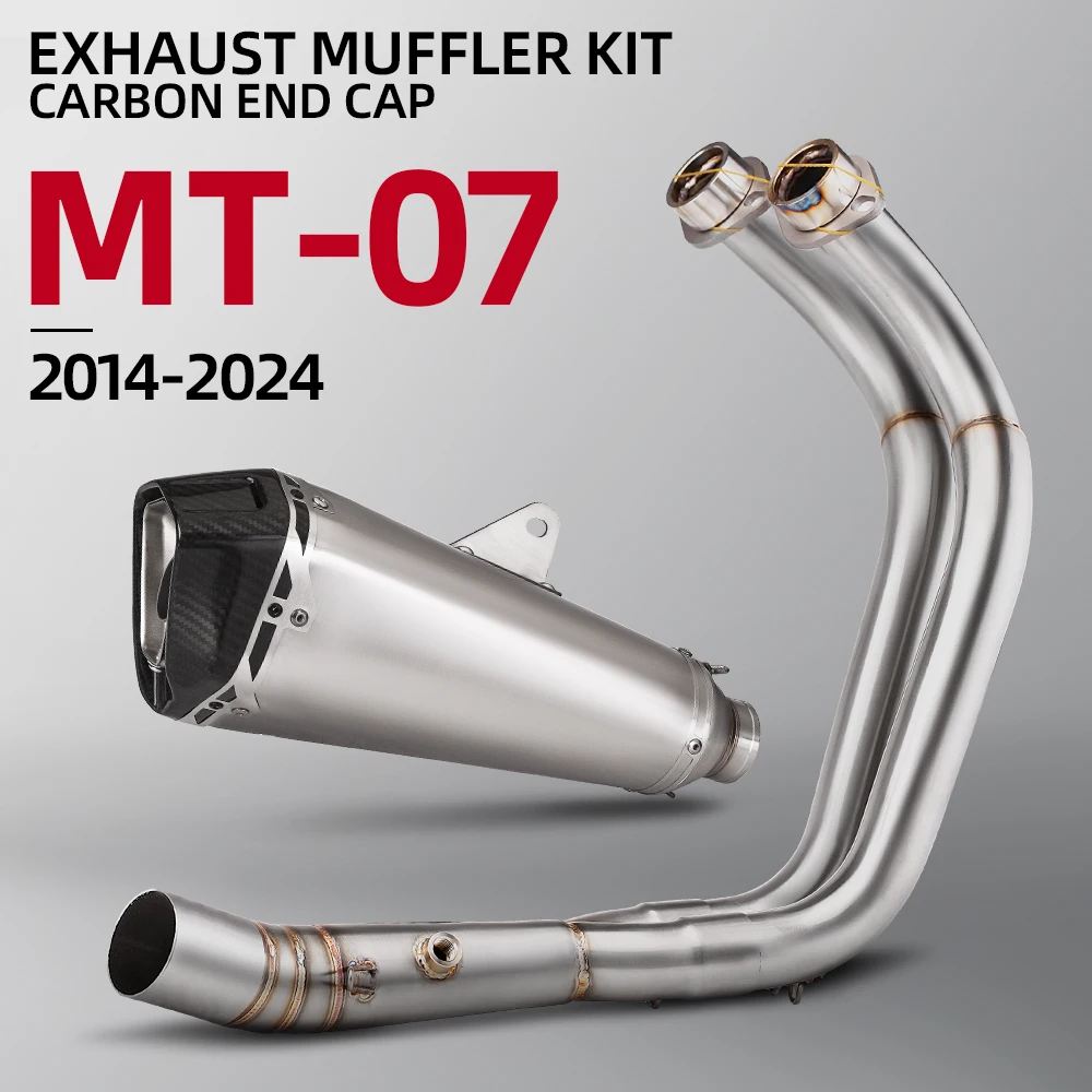 For YAMAHA MT07 2014-2024 FZ07 XSR 700 Full System Motorcycle Exhaust Front Link Pipe Carbon Fiber Muffler Slip On Fit
For YAMAHA MT07 2014-2024 FZ07 XSR 700 Full System Motorcycle Exhaust Front Link Pipe Carbon Fiber Muffler Slip On Fit