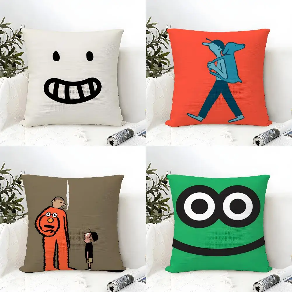 Pillow Case Cotton Linen Fabric Square Zipper Pillowcase Home Decorative Living Room Aesthetic Art Artist J-Jean Jullien 2
Pillow Case Cotton Linen Fabric Square Zipper Pillowcase Home Decorative Living Room Aesthetic Art Artist J-Jean Jullien 2