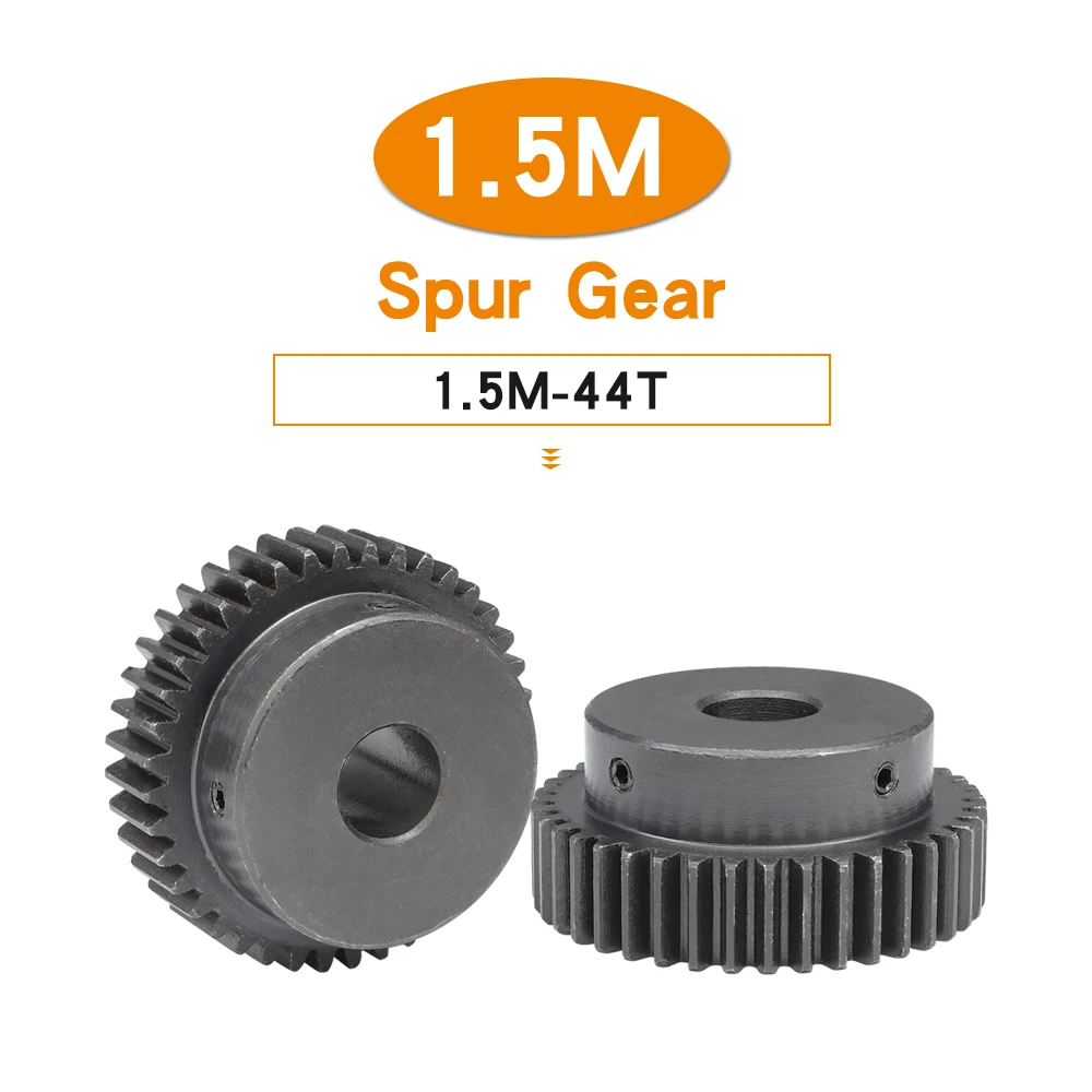 Spur Gear 1.5M-44T Teeth Pitch 4.71mm Bore 8-28 mm Hardness Motor Gear SC45 Carbon Steel Blackening 1.5M 44Teeth 44T
Spur Gear 1.5M-44T Teeth Pitch 4.71mm Bore 8-28 mm Hardness Motor Gear SC45 Carbon Steel Blackening 1.5M 44Teeth 44T