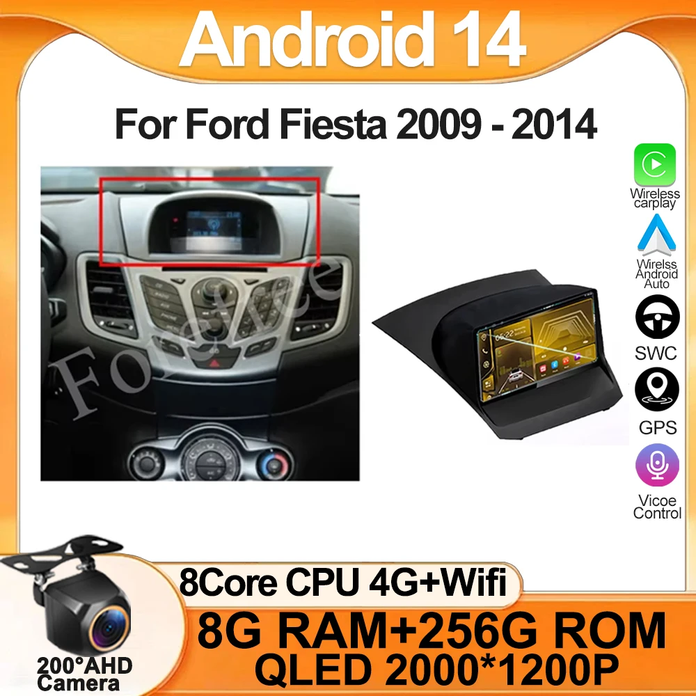 Android 14 For Ford Fiesta 2009 - 2014 Car Radio Multimedia Video Recorder Player GPS Navigation Carplay 2DIN WIFI DSP IPS DVD
Android 14 For Ford Fiesta 2009 - 2014 Car Radio Multimedia Video Recorder Player GPS Navigation Carplay 2DIN WIFI DSP IPS DVD