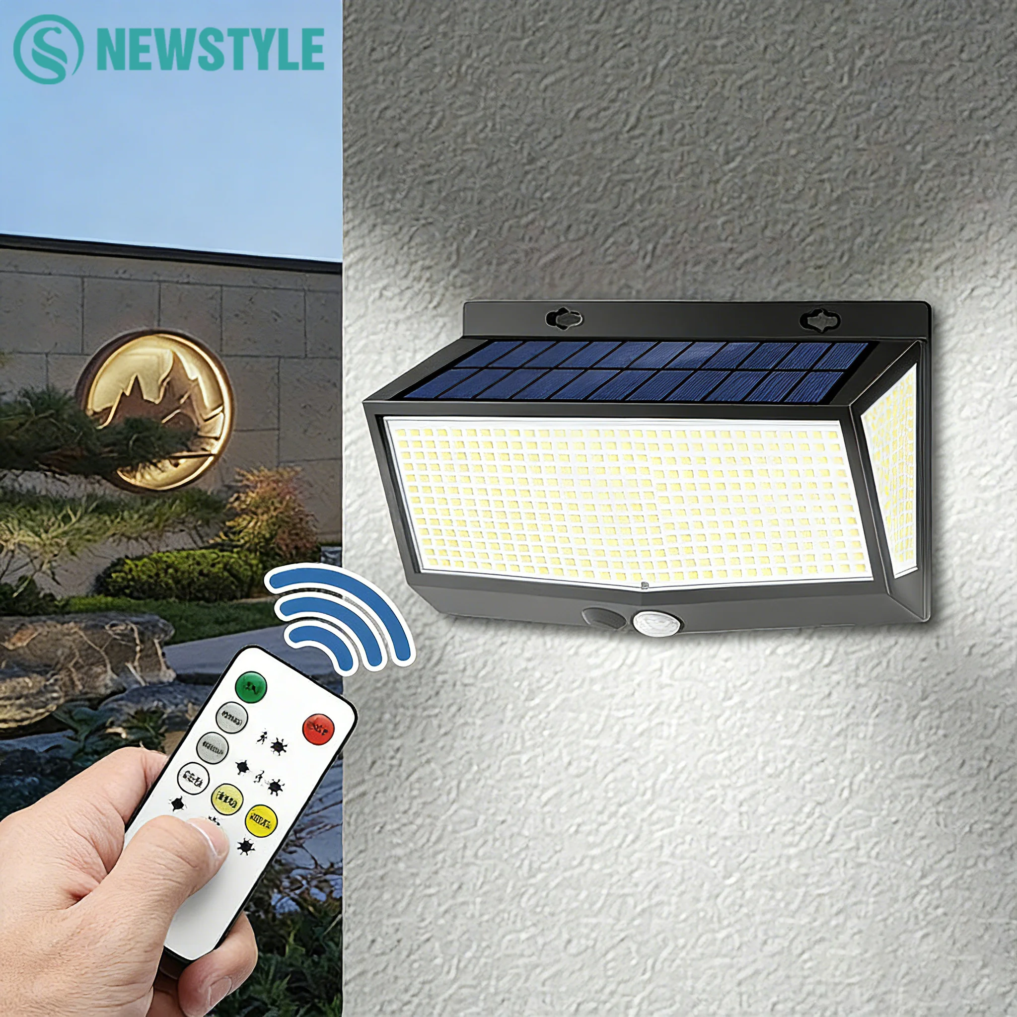 Солнечные уличные светильники 418/528LED с датчиком движения, 3 режима освещения, водонепроницаемость IP65, для сада, патио, двора
Солнечные уличные светильники 418/528LED с датчиком движения, 3 режима освещения, водонепроницаемость IP65, для сада, патио, двора