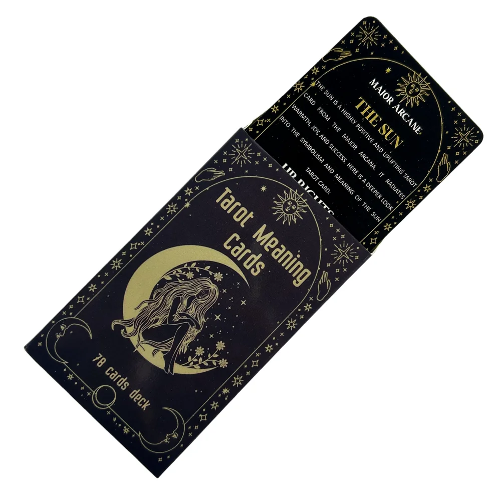 Meaning Tarot Cards 78 Cards Deck English Visions Divination Edition Board Game for Beginners Pocket Size Tarot Learning Deck
Meaning Tarot Cards 78 Cards Deck English Visions Divination Edition Board Game for Beginners Pocket Size Tarot Learning Deck