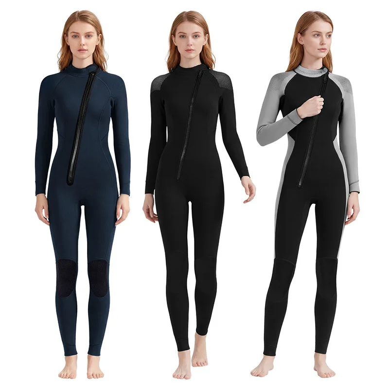 Wetsuit 3MM One-piece Wetsuit Women's Long-sleeved Thickened Warm Snorkeling Suit Swimming Surfing Cold-proof Jellyfish Wet Suit
Wetsuit 3MM One-piece Wetsuit Women's Long-sleeved Thickened Warm Snorkeling Suit Swimming Surfing Cold-proof Jellyfish Wet Suit