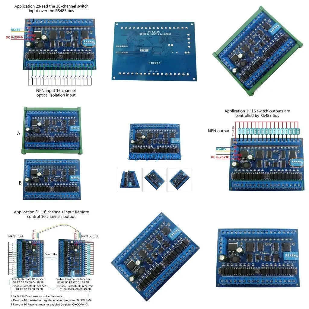 E65E Durable 16 Channel RS485 Remote Control Expansion Board for Curtain Control
E65E Durable 16 Channel RS485 Remote Control Expansion Board for Curtain Control