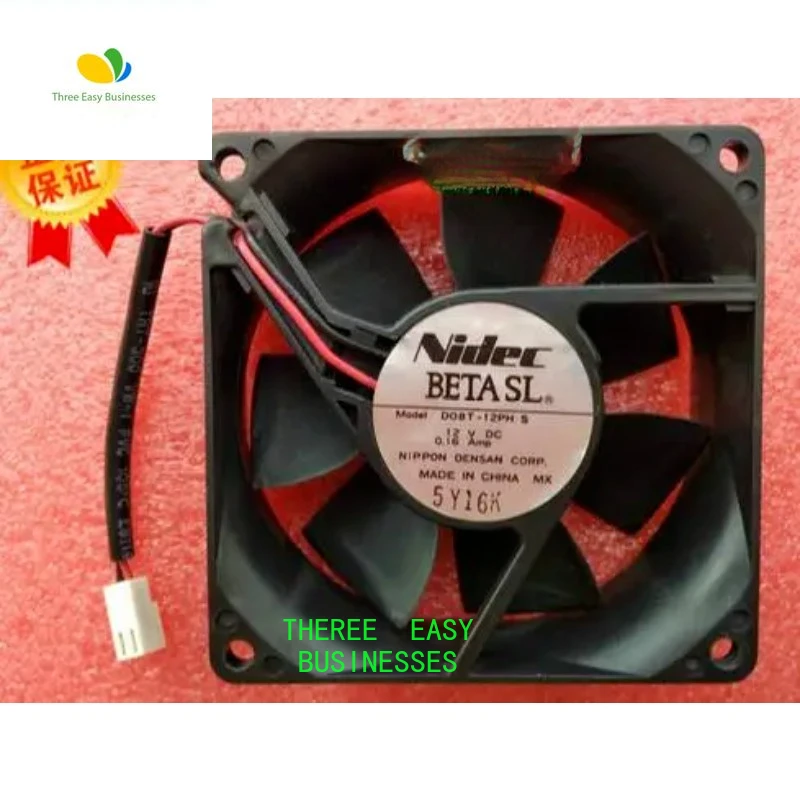Original 80*80*25 D08T-12PH S DC12V 0.16A 8CM 2 wire cabinet power dissipation fan
Original 80*80*25 D08T-12PH S DC12V 0.16A 8CM 2 wire cabinet power dissipation fan