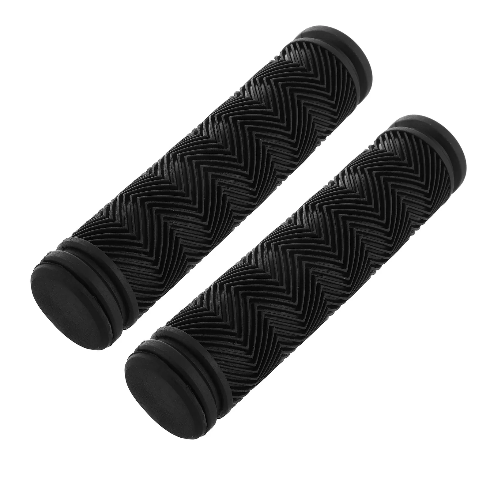 1Pair Bicycle Handlebar Grips Non Slip Rubber Comfortable Shock Absorption Black Bike Handle Grips for Mountain Road Scooter
1Pair Bicycle Handlebar Grips Non Slip Rubber Comfortable Shock Absorption Black Bike Handle Grips for Mountain Road Scooter