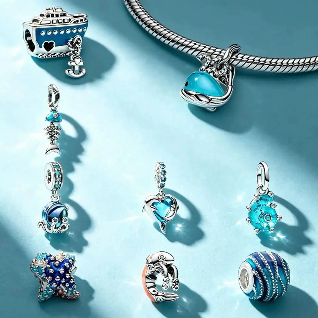 Hot Sale Blue Ocean Series Charms DIY Jewelry Gifts Sea Snail Dolphins Sea Turtle Colorful Starfish Beads Fit Original Bracelets
Hot Sale Blue Ocean Series Charms DIY Jewelry Gifts Sea Snail Dolphins Sea Turtle Colorful Starfish Beads Fit Original Bracelets