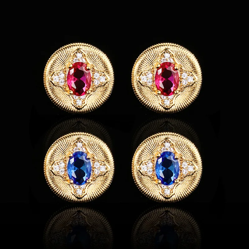 New Jewelry Gold Plated New Red Corundum Blue Spinel Vintage Round Stone 5*7
New Jewelry Gold Plated New Red Corundum Blue Spinel Vintage Round Stone 5*7