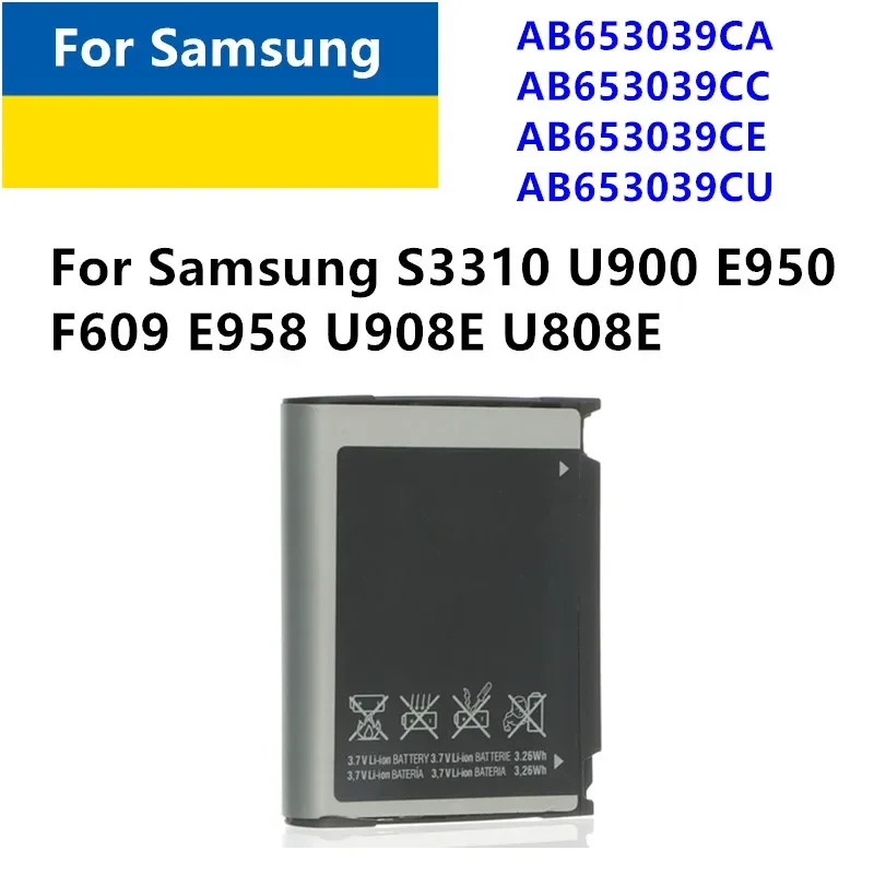 1-2 шт./лот сменный аккумулятор AB 653039 КАК ЕС 653039 CC AB 653039 CE EU 653039 CU для Samsung S3310 U900 E950 F609 E958 U908E
1-2 шт./лот сменный аккумулятор AB 653039 КАК ЕС 653039 CC AB 653039 CE EU 653039 CU для Samsung S3310 U900 E950 F609 E958 U908E