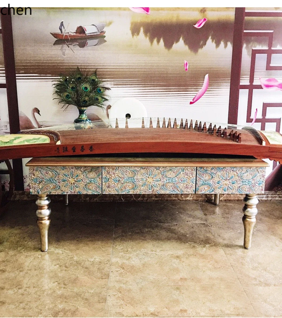H5.26 carved rectangular coffee table neoclassical style coffee storage tea table villa furniture
H5.26 carved rectangular coffee table neoclassical style coffee storage tea table villa furniture