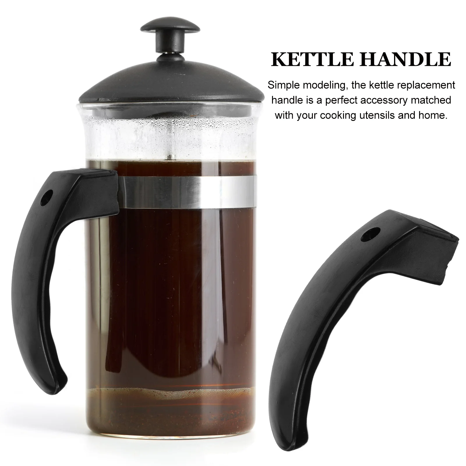 4Pcs Anti Scald Handle Simple Design Comfortable Hold Suitable for Kettle Coffee Pot Water Pot Replacement Handle Accessories
4Pcs Anti Scald Handle Simple Design Comfortable Hold Suitable for Kettle Coffee Pot Water Pot Replacement Handle Accessories