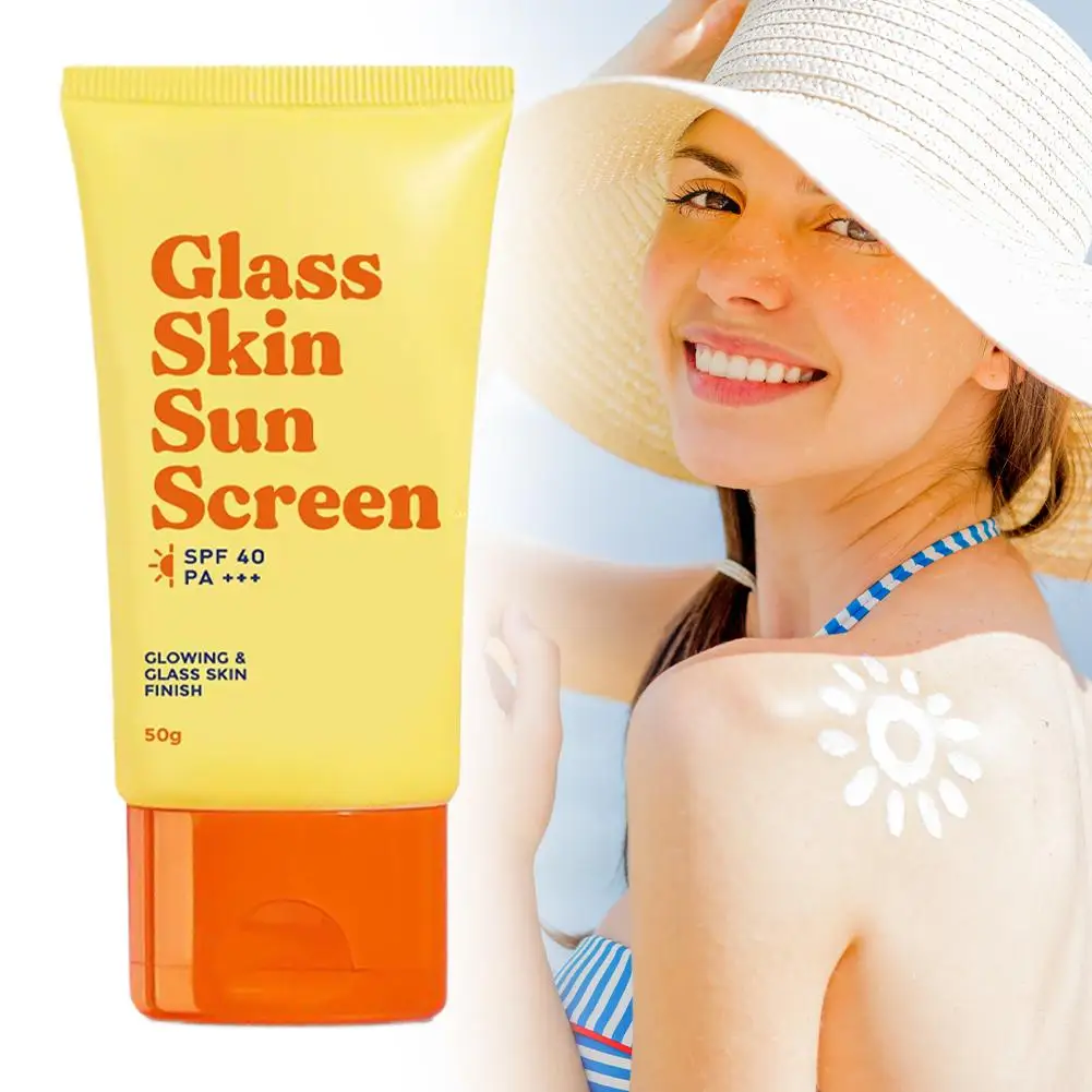 50ML Glass Skin Sunscreen SPF40 PA+++ Refreshing Moisturizing Non-Greasy UV Protection For All Skin type Korean Cosmetics K6K6
50ML Glass Skin Sunscreen SPF40 PA+++ Refreshing Moisturizing Non-Greasy UV Protection For All Skin type Korean Cosmetics K6K6