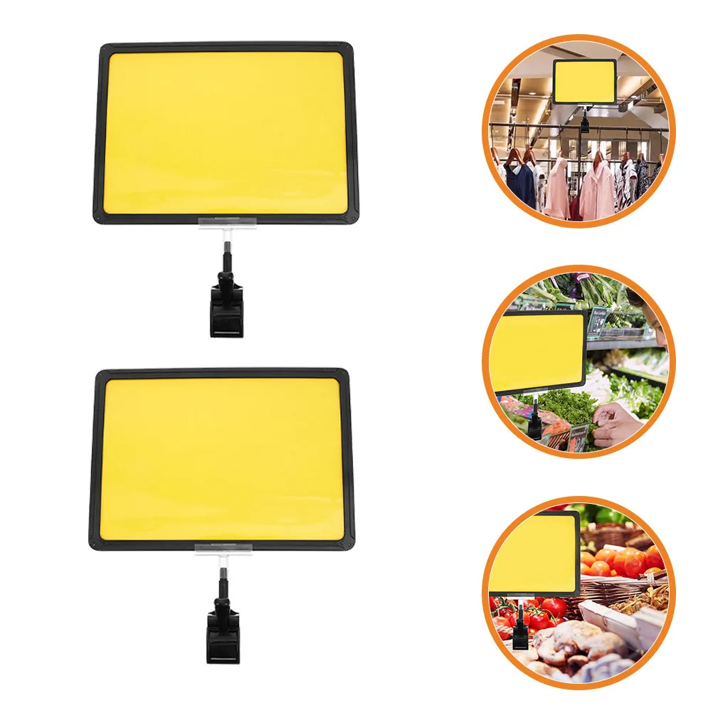 2Pcs A4 Price Tag Holders Plastic Label Clips Rotating Clear Sign Holders for Retail Shelf Use Price Label Holder
2Pcs A4 Price Tag Holders Plastic Label Clips Rotating Clear Sign Holders for Retail Shelf Use Price Label Holder