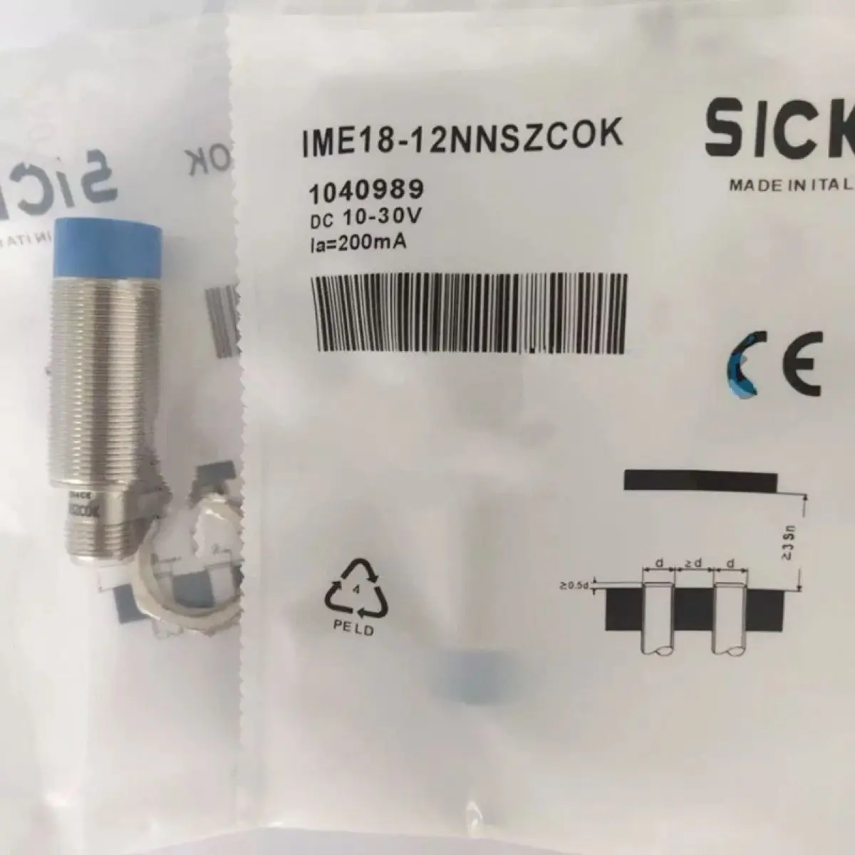 IME18-12NNSZC0K 1040989 Proximity switch
IME18-12NNSZC0K 1040989 Proximity switch