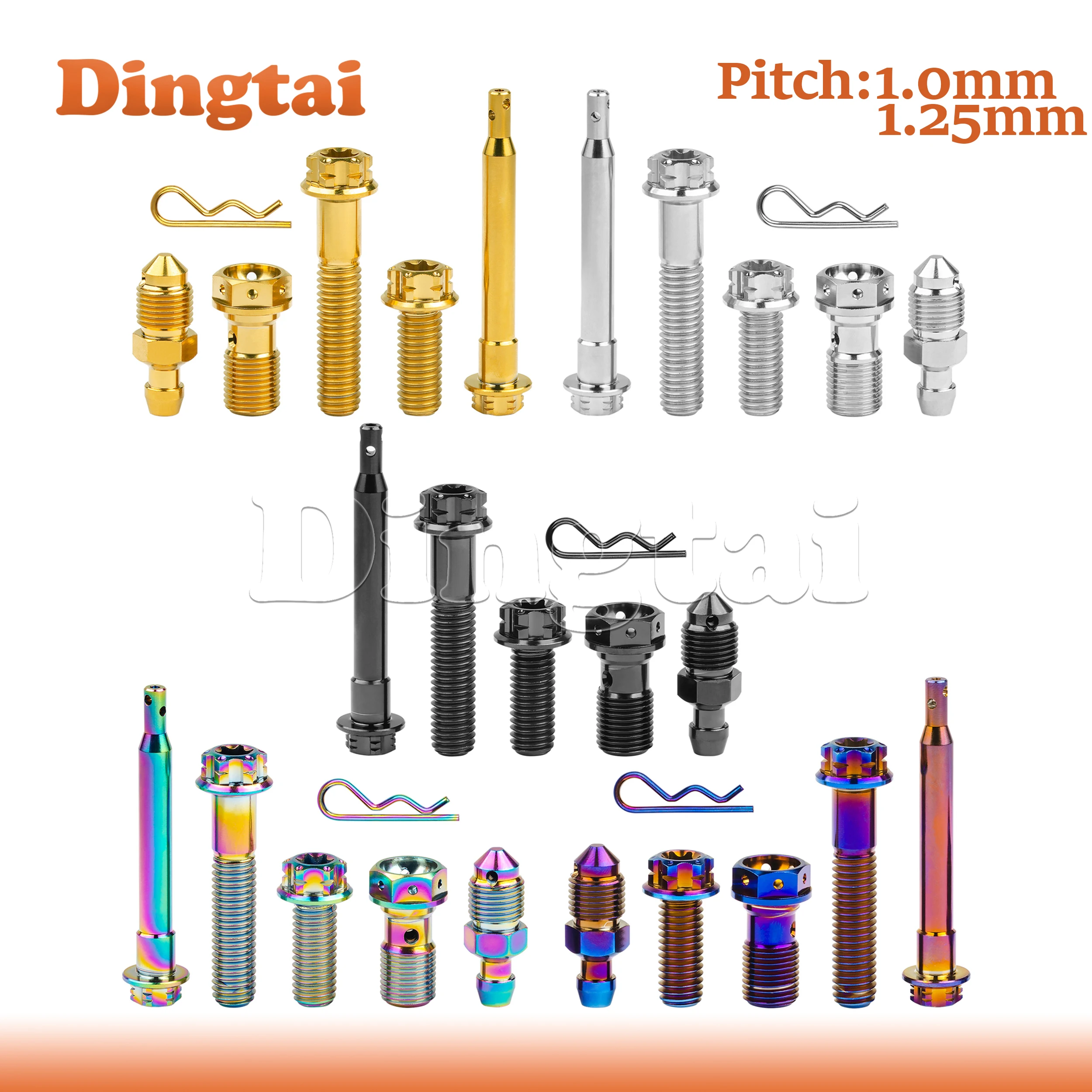 Dingtai Titanium Bolt Caliper Bleed Nipple Banjo Caliper Pin M8 Torx Head Screws Caliper Set for Motorcycle Brembo Brake Calipe
Dingtai Titanium Bolt Caliper Bleed Nipple Banjo Caliper Pin M8 Torx Head Screws Caliper Set for Motorcycle Brembo Brake Calipe