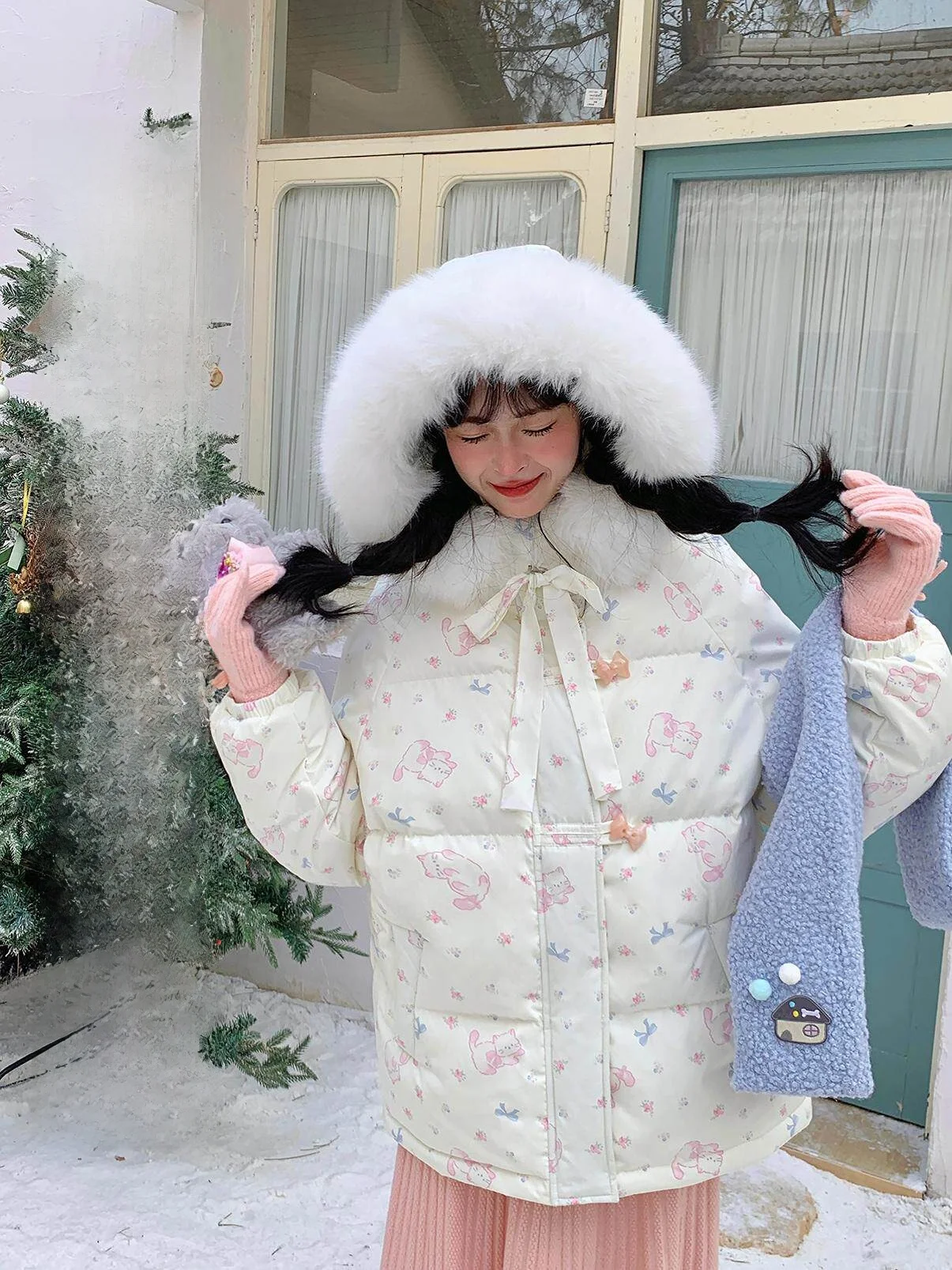 Милый дизайнерский пуховик для женщин: зимнее пальто с большим меховым воротником, 90% белый утиный пух, теплая пушистая верхняя одежда
Милый дизайнерский пуховик для женщин: зимнее пальто с большим меховым воротником, 90% белый утиный пух, теплая пушистая верхняя одежда