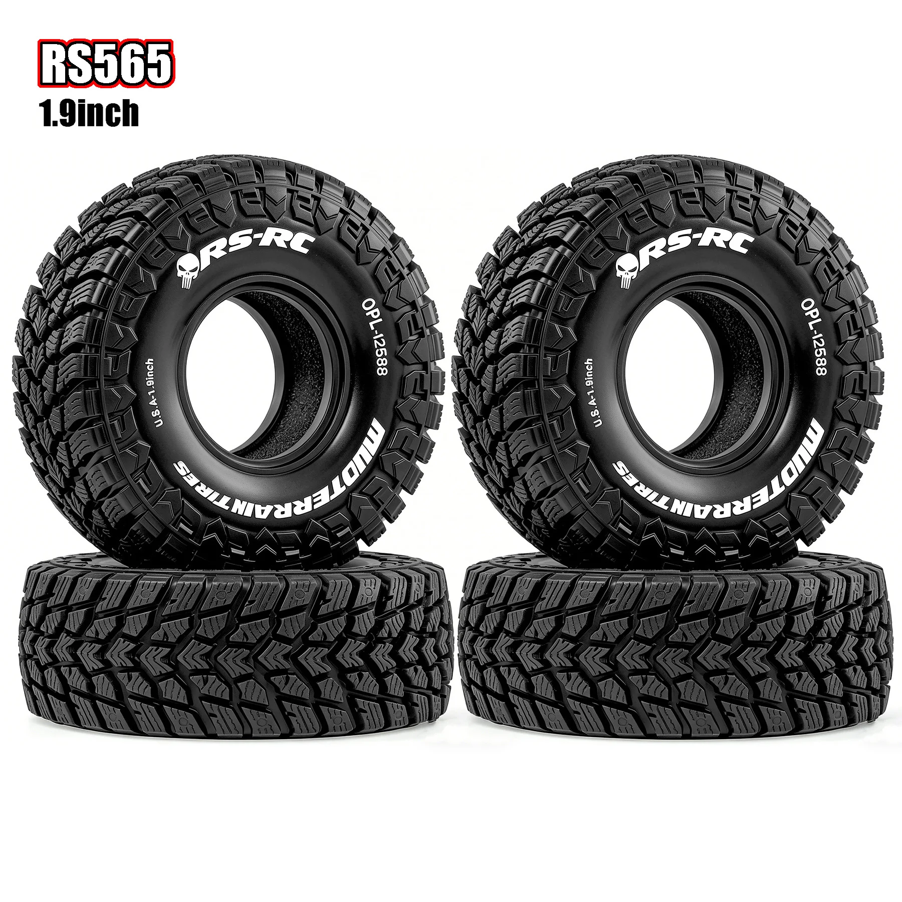 RED SPIDER 4pcs Rubber1.9 Crawler Tires Mud Slingers Grappler Wheels Tyres for 1/10 RC Crawler Car TRX4 Axial SCX10 jimny Tamiya
RED SPIDER 4pcs Rubber1.9 Crawler Tires Mud Slingers Grappler Wheels Tyres for 1/10 RC Crawler Car TRX4 Axial SCX10 jimny Tamiya