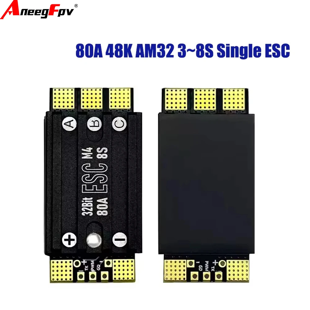 Aocoda SINGLE 80A 3-8S Lipo ESC электронный регулятор скорости AT32F421K8U7 подходит для модели с дистанционным управлением
Aocoda SINGLE 80A 3-8S Lipo ESC электронный регулятор скорости AT32F421K8U7 подходит для модели с дистанционным управлением