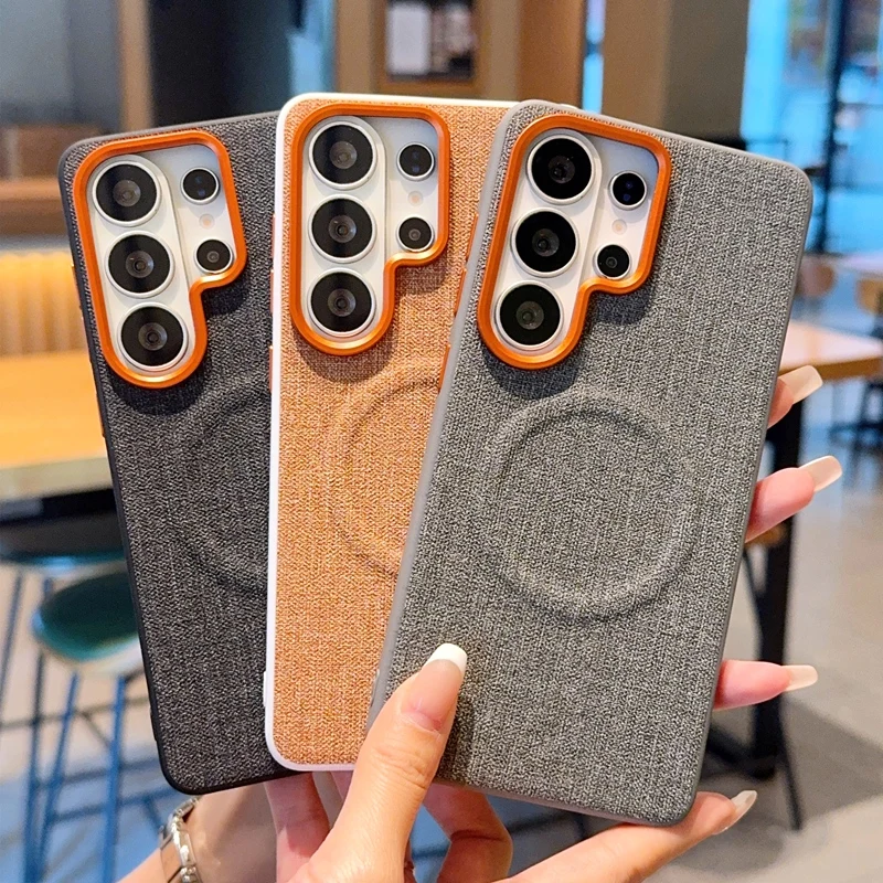 Grain Line Phone Case For Samsung Galaxy S26 Ultra S25 Edge Plus Magnetic PC Shell Protective Shockproof Solid Color Back Cover
Grain Line Phone Case For Samsung Galaxy S26 Ultra S25 Edge Plus Magnetic PC Shell Protective Shockproof Solid Color Back Cover