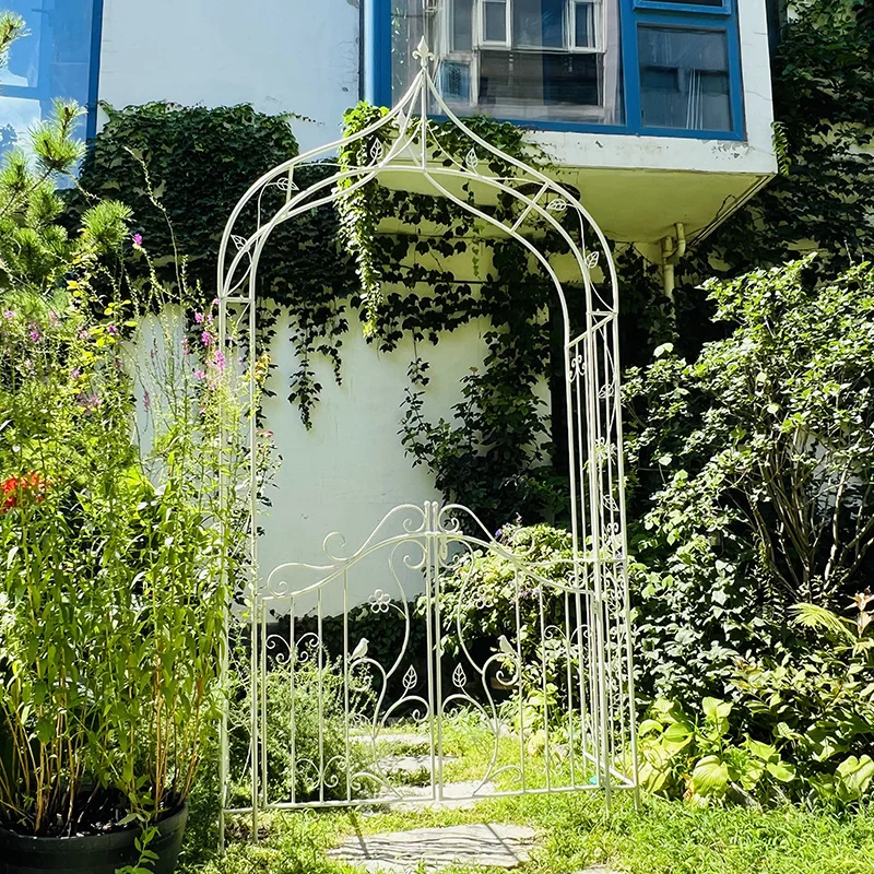 American rural retro wrought iron arch climbing vine flower stand, outdoor garden terrace courtyard bracket plant climbing frame
American rural retro wrought iron arch climbing vine flower stand, outdoor garden terrace courtyard bracket plant climbing frame