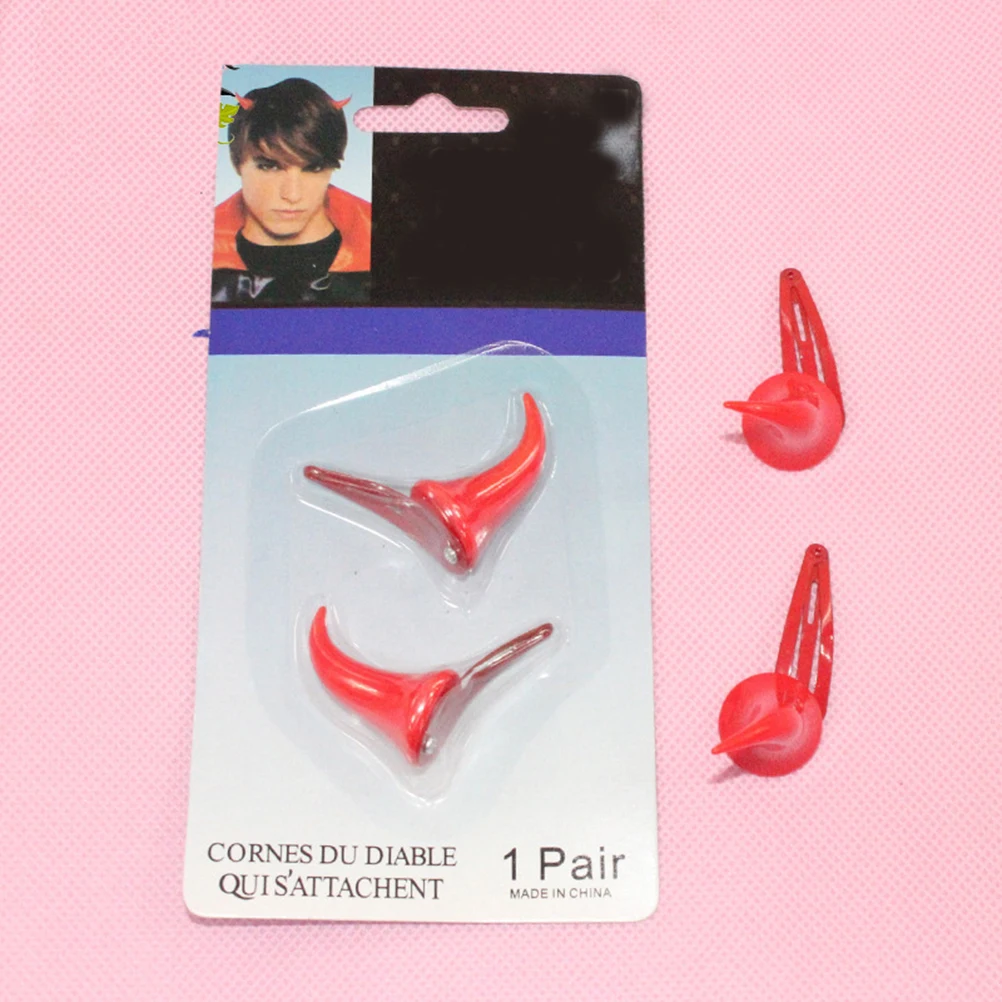 1 set Red Horn Hairpin Clips for Halloween Parties Accessories Ox Horn Fashion Supplies Decorative Headdress Women Girls
1 set Red Horn Hairpin Clips for Halloween Parties Accessories Ox Horn Fashion Supplies Decorative Headdress Women Girls