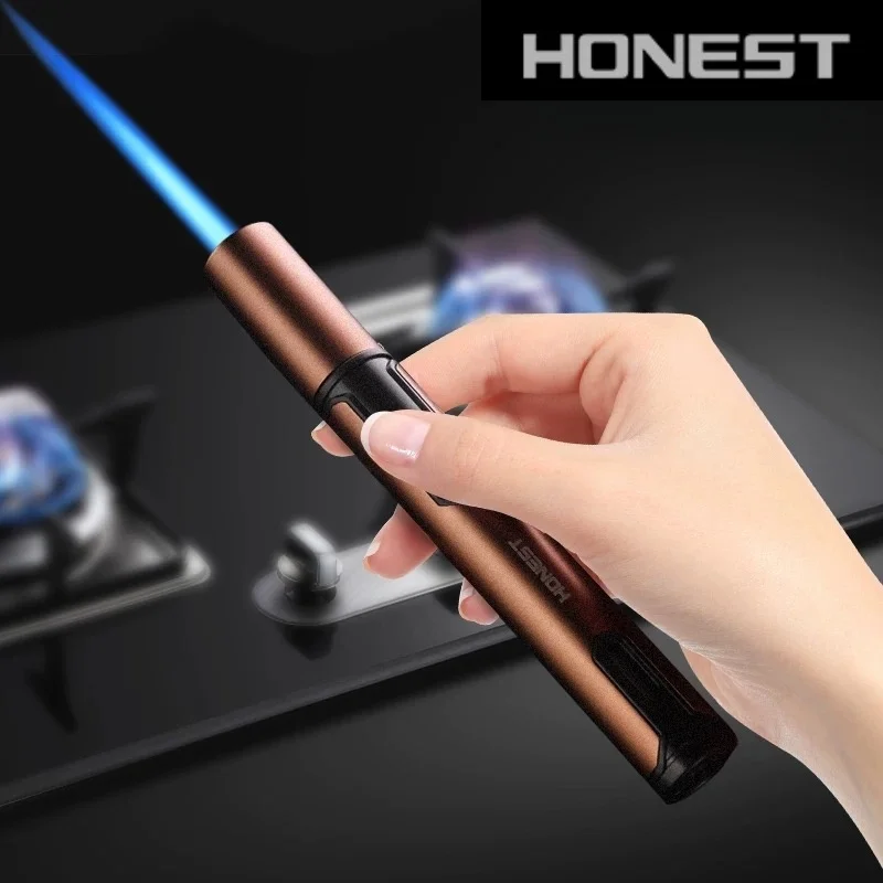 New HONEST Cigar Lighter Windproof Jet Flame Portable Butane Torch Inflatable Outdoor Kitchen Barbecue Camping Lighter Gift
New HONEST Cigar Lighter Windproof Jet Flame Portable Butane Torch Inflatable Outdoor Kitchen Barbecue Camping Lighter Gift