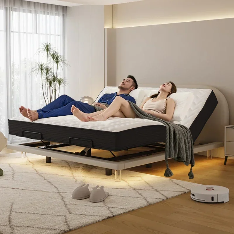 Double Bed Light Luxury Modern Leather Bed Italian Minimalist Multi-Functional Electric Elevating Bed Intelligent Remote Control
Double Bed Light Luxury Modern Leather Bed Italian Minimalist Multi-Functional Electric Elevating Bed Intelligent Remote Control