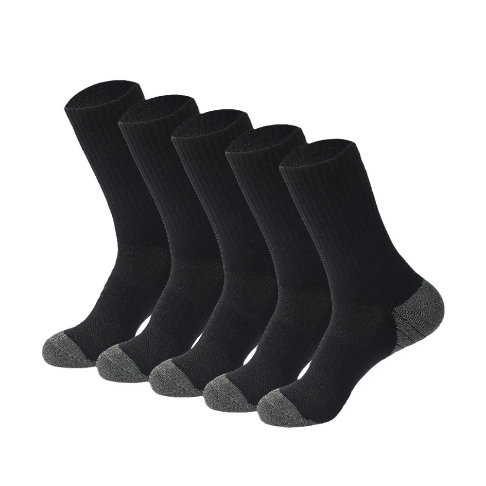 5 пар хлопковых мужских спортивных носков, впитывающие пот, против запаха, осенне-зимние утолщенные эластичные носки для бега со средней трубкой
5 пар хлопковых мужских спортивных носков, впитывающие пот, против запаха, осенне-зимние утолщенные эластичные носки для бега со средней трубкой