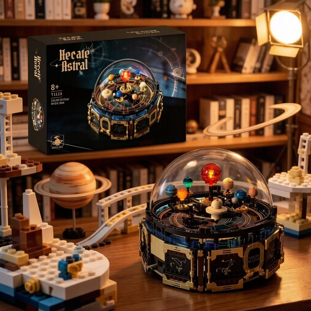 Creative Motorized Rotating Solar System Music Box Building Blocks Set with Light STEM Educational Science Model Gift for Kids
Creative Motorized Rotating Solar System Music Box Building Blocks Set with Light STEM Educational Science Model Gift for Kids