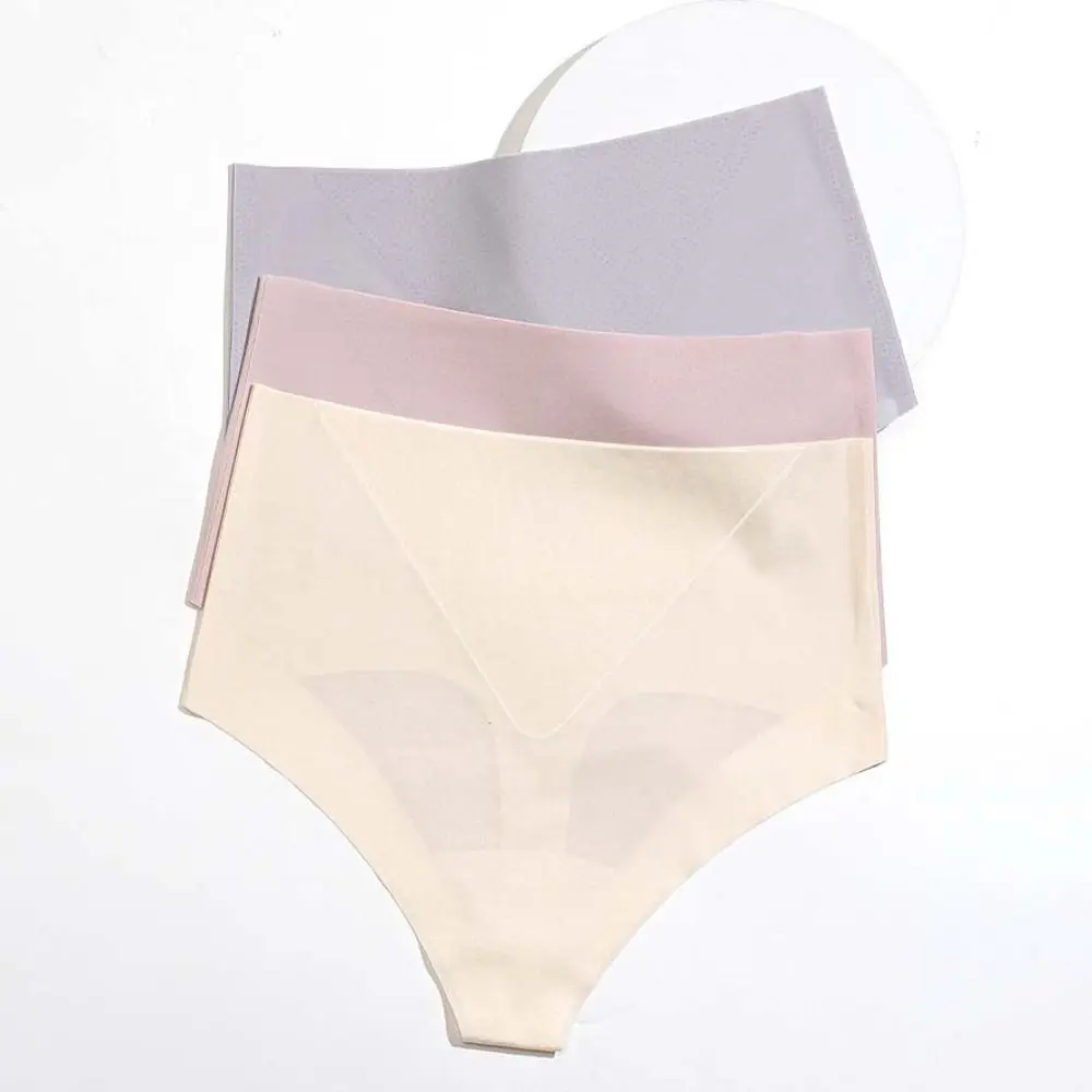 Solid Color T-Back Thongs Women High Elastic Thin Seamless Underwear Tummy Control Underpants High Waist Briefs Daily
Solid Color T-Back Thongs Women High Elastic Thin Seamless Underwear Tummy Control Underpants High Waist Briefs Daily