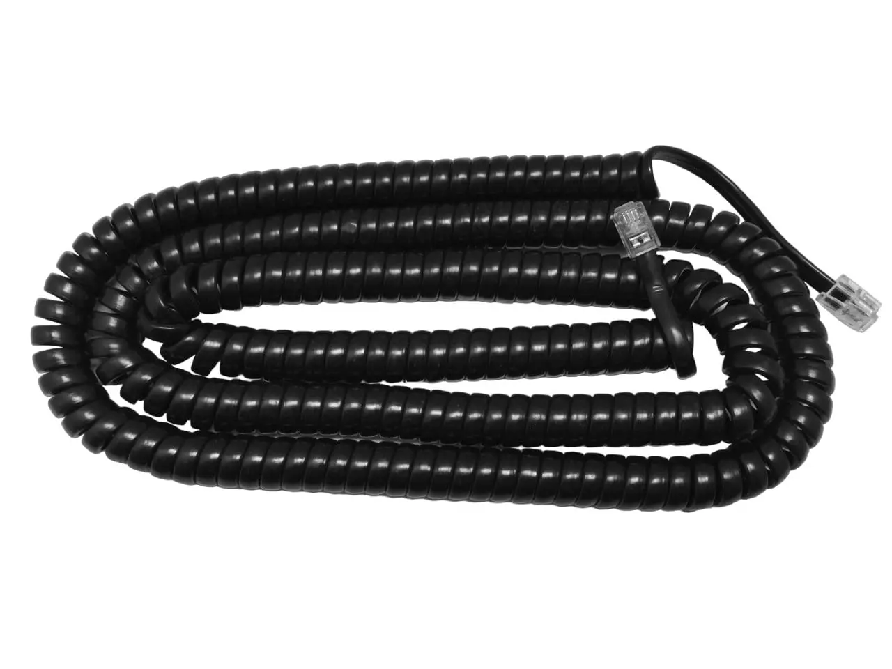 25 Foot Gloss Black Long Handset Receiver Curly Coil Cord for Landline Phone
25 Foot Gloss Black Long Handset Receiver Curly Coil Cord for Landline Phone