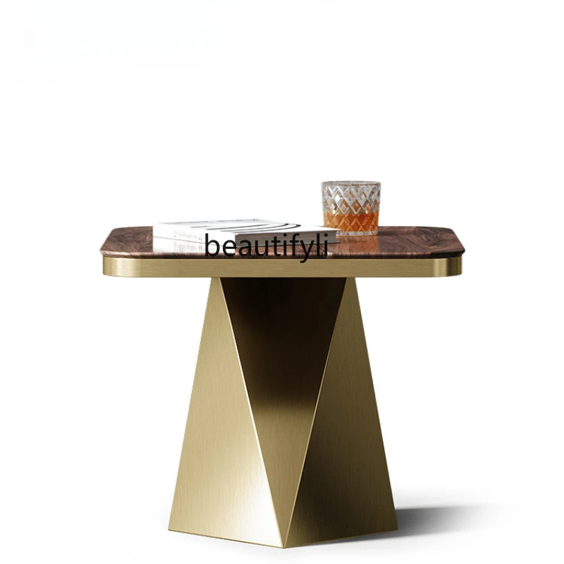 Italian Small Coffee Table Living Room Home Small Square Table Modern Light Luxury Marble Corner Table
Italian Small Coffee Table Living Room Home Small Square Table Modern Light Luxury Marble Corner Table