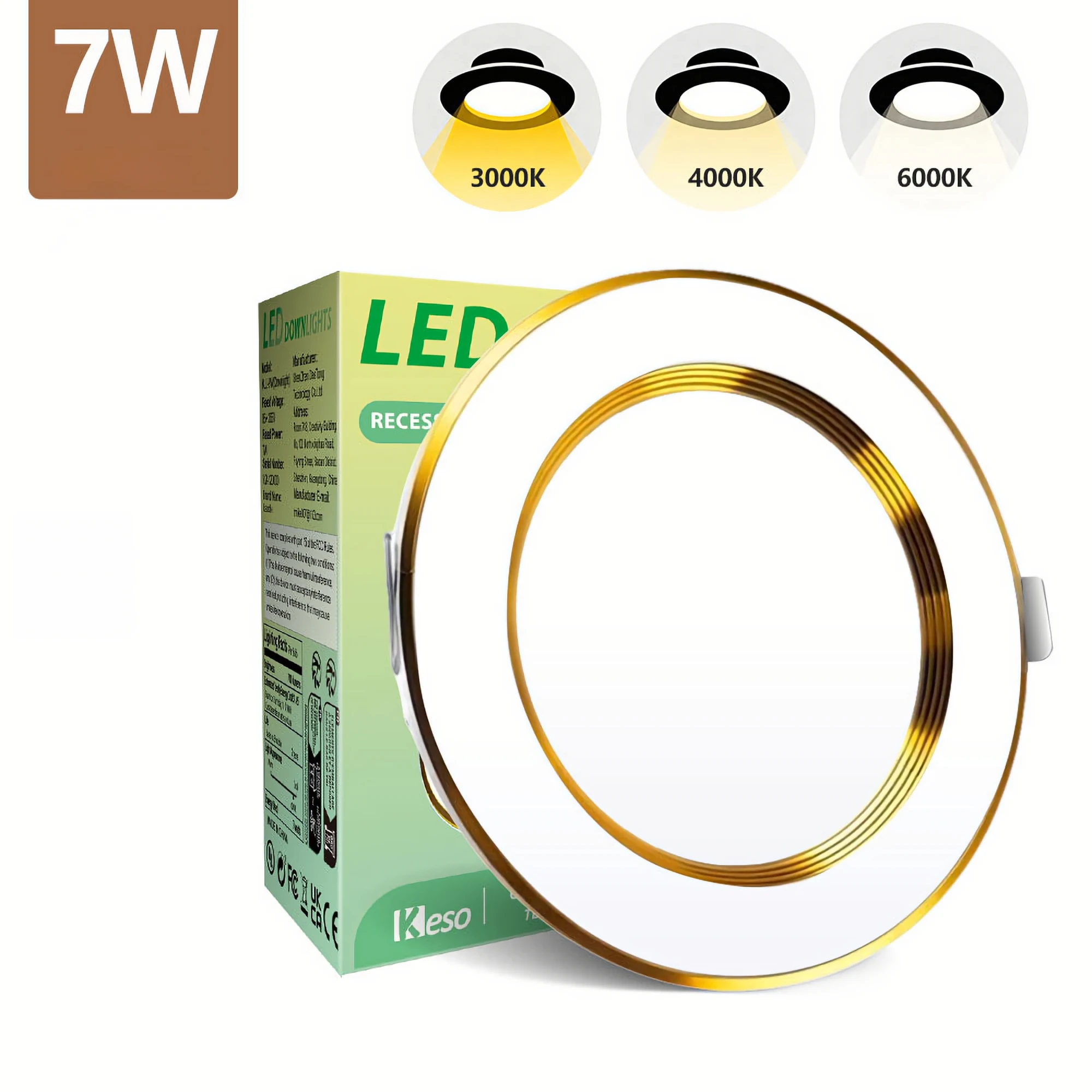 Kasotile 7W LED Recessed Downlight Ultrathin Round Panel Ceiling Light 85-265V Cold/Warm White Spotlight for Home Lighting
Kasotile 7W LED Recessed Downlight Ultrathin Round Panel Ceiling Light 85-265V Cold/Warm White Spotlight for Home Lighting