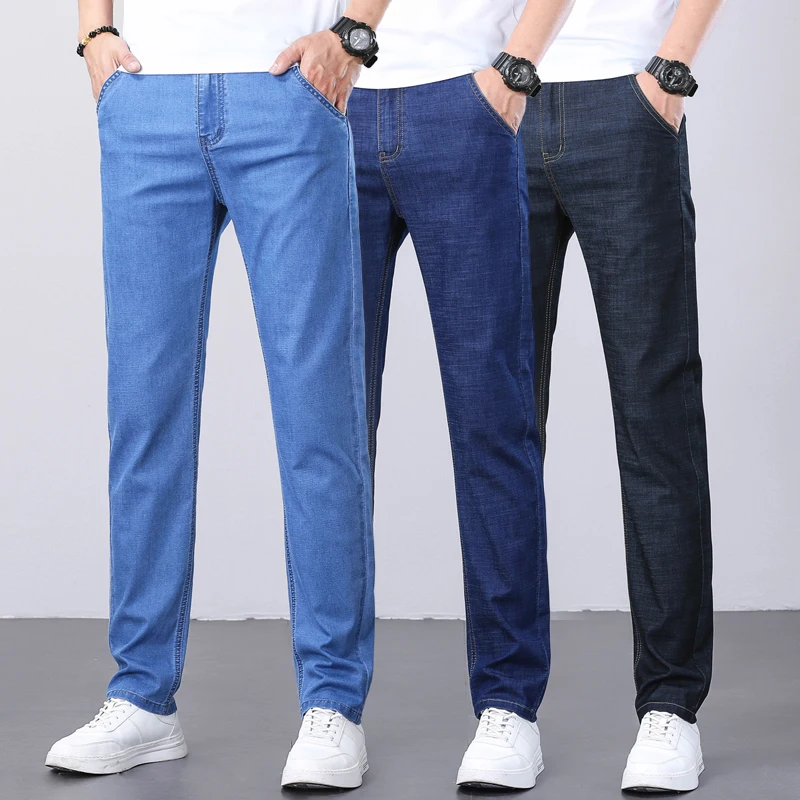 Мужские джинсы из льняного шелка, летние, новые, тонкие, из лиоцелла, деловые повседневные, для активного отдыха, универсальные, приталенные, прямые, эластичные, мужские
Мужские джинсы из льняного шелка, летние, новые, тонкие, из лиоцелла, деловые повседневные, для активного отдыха, универсальные, приталенные, прямые, эластичные, мужские