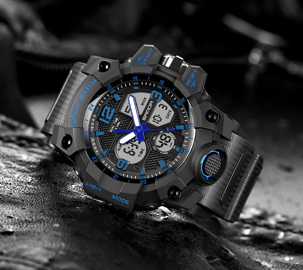 SANDA Men Military Watches G Style White Sport Watch LED Digital 50M Waterproof Watch S Shock Male Clock Relogio Masculino
SANDA Men Military Watches G Style White Sport Watch LED Digital 50M Waterproof Watch S Shock Male Clock Relogio Masculino