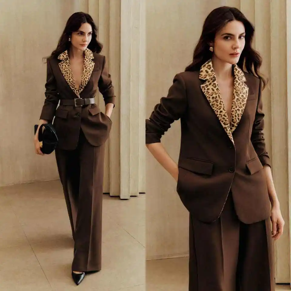 Fashion Suits For Women One Button With Belt Office Ladies Work Jacket Sets Plus Size Customized 2 Pieces Wear
Fashion Suits For Women One Button With Belt Office Ladies Work Jacket Sets Plus Size Customized 2 Pieces Wear