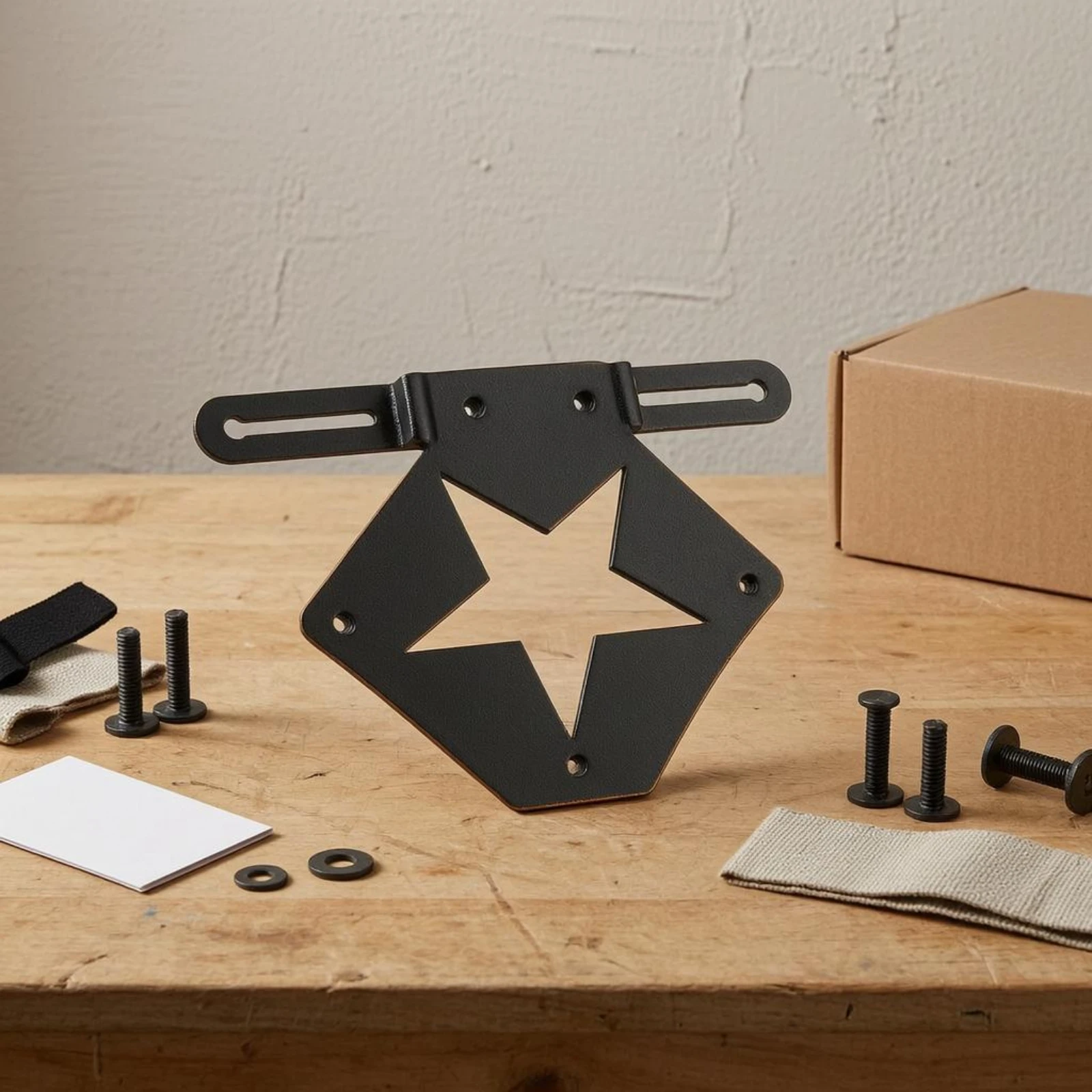 Motorcycle Saddlebag Support Bracket Star Cutout Motorcycle Saddlebag Bracket Iron Bolt Holes
Motorcycle Saddlebag Support Bracket Star Cutout Motorcycle Saddlebag Bracket Iron Bolt Holes