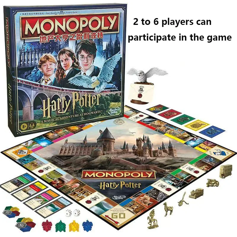 Hasbro Monopoly HARRY POTTE Board Game Fast Dealing Property Trading New Token Parent-child Party Table Game Kids Adults Gifts
Hasbro Monopoly HARRY POTTE Board Game Fast Dealing Property Trading New Token Parent-child Party Table Game Kids Adults Gifts
