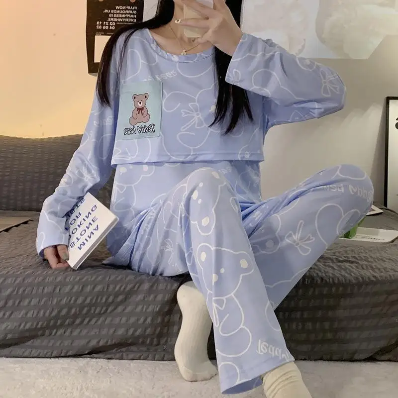 New Arrival: Spring/Fall Milk Silk Maternity Nightgown for Women – Maternity Wear & Nursing Set – Loungewear for Pregnancy
New Arrival: Spring/Fall Milk Silk Maternity Nightgown for Women – Maternity Wear & Nursing Set – Loungewear for Pregnancy