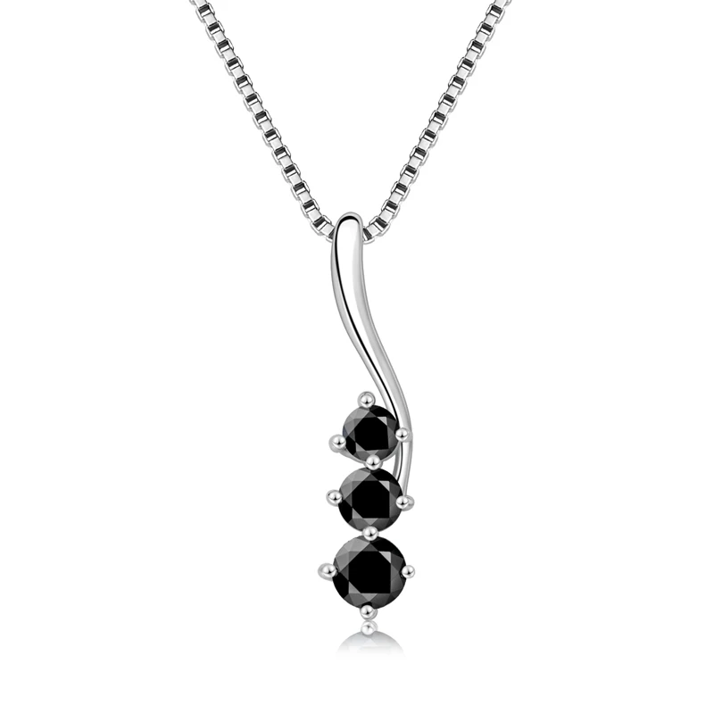KUGG Moissanite Pendant D Color 3 Stones 3mm&3.5mm&4mm Black/White Dianomd Necklace Original 925 Silver Women's Fine Jewelry
KUGG Moissanite Pendant D Color 3 Stones 3mm&3.5mm&4mm Black/White Dianomd Necklace Original 925 Silver Women's Fine Jewelry