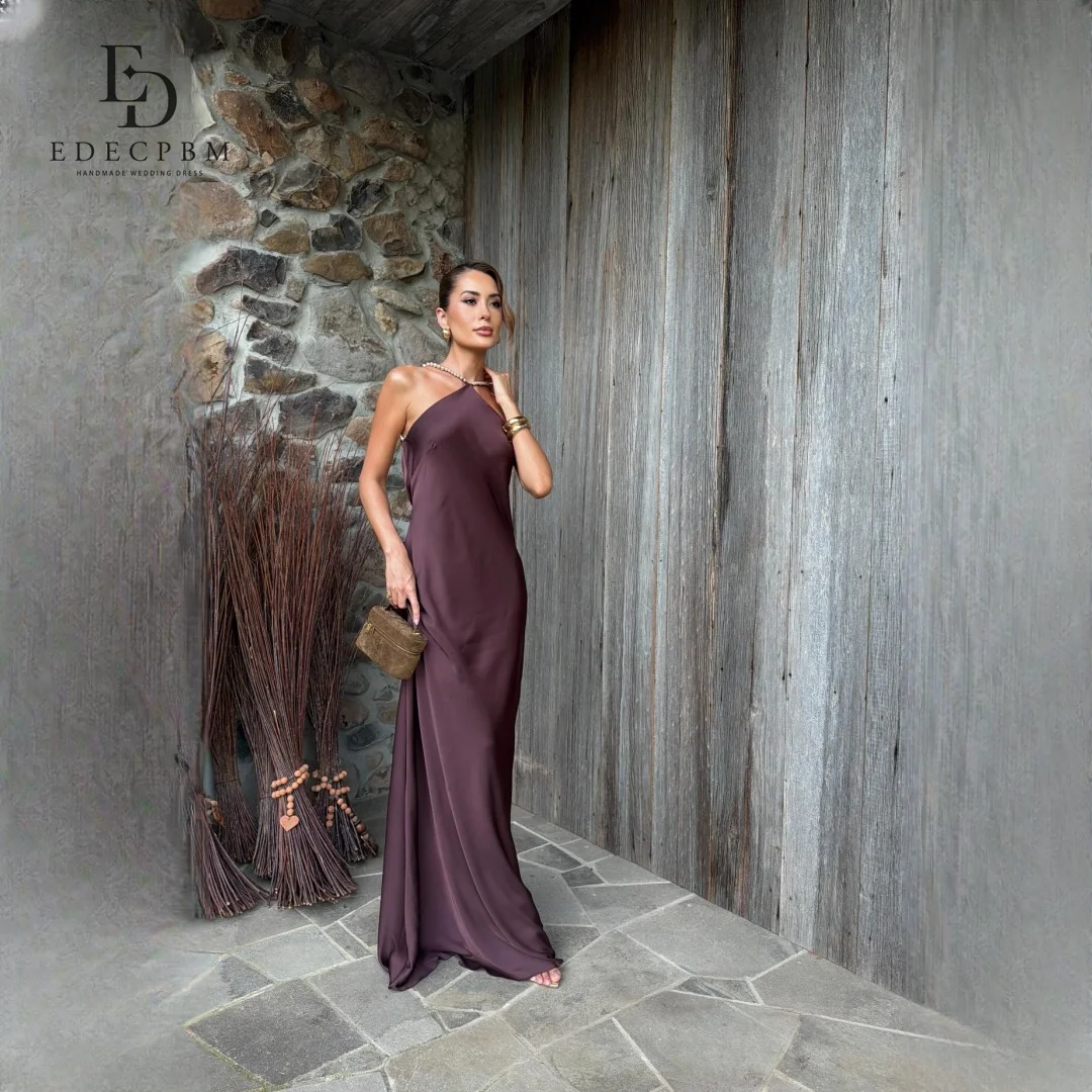 EDECPBM Satin One-Shoulder Burgundy Straight Evening Dress 2026 Prom Dress Formal Evening Robes de Soirée Women Elegant Banquet
EDECPBM Satin One-Shoulder Burgundy Straight Evening Dress 2026 Prom Dress Formal Evening Robes de Soirée Women Elegant Banquet