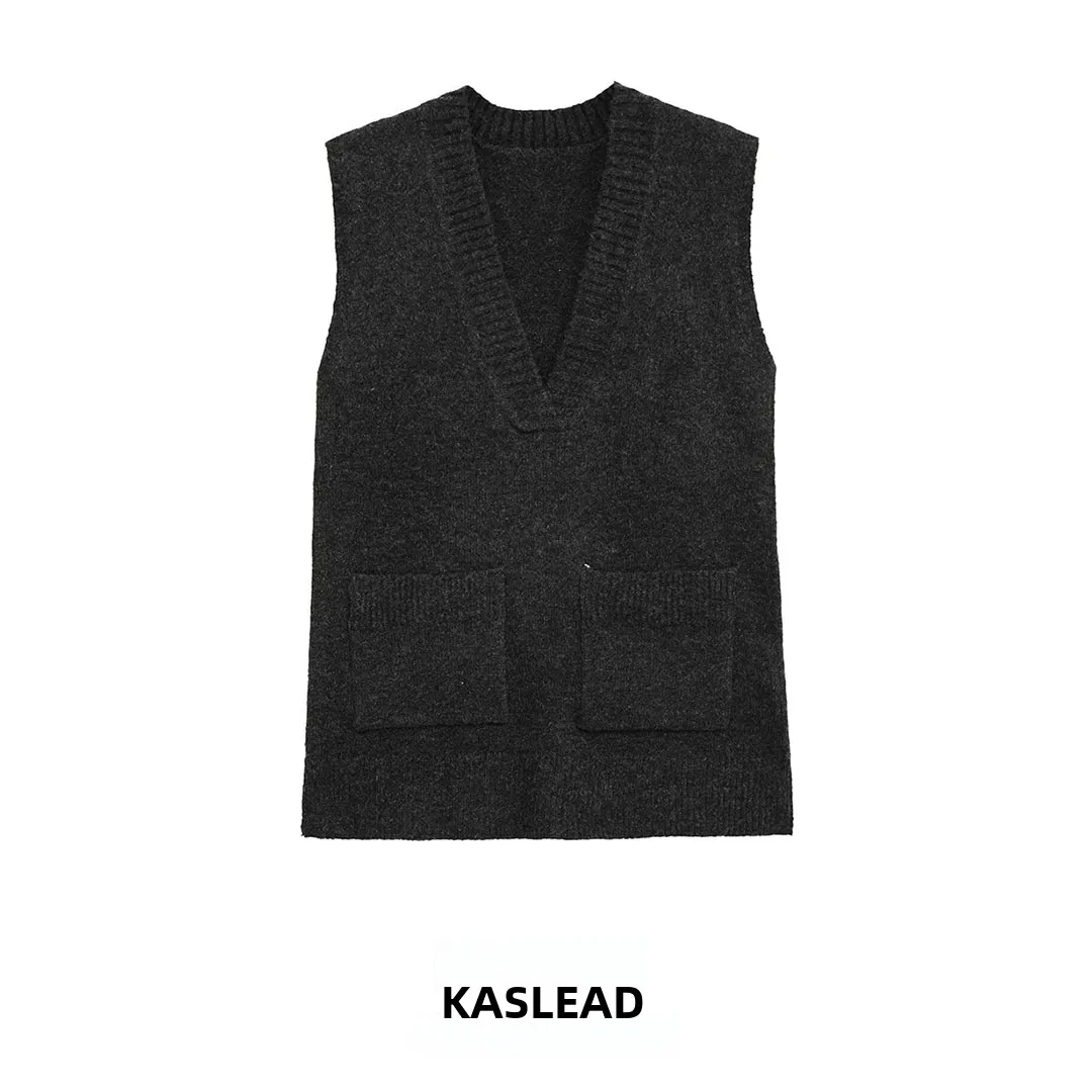 Faionable Loose V-Ne Svel Vest New Arrival Women's Street Sle Pure Color Polyester Fiber 00% Casual All-Match
Faionable Loose V-Ne Svel Vest New Arrival Women's Street Sle Pure Color Polyester Fiber 00% Casual All-Match