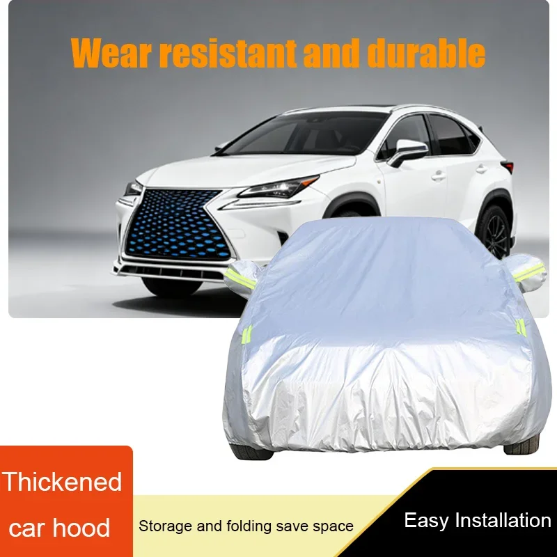 Suitable for Lexus NX NX450h NX300h NX300 NX200t outdoor and indoor anti-ultraviolet, sunshade, snow and rain, SUV dust cover
Suitable for Lexus NX NX450h NX300h NX300 NX200t outdoor and indoor anti-ultraviolet, sunshade, snow and rain, SUV dust cover